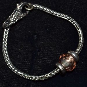 LAA STERLING SILVER 925 Spacers Charms Bracelet